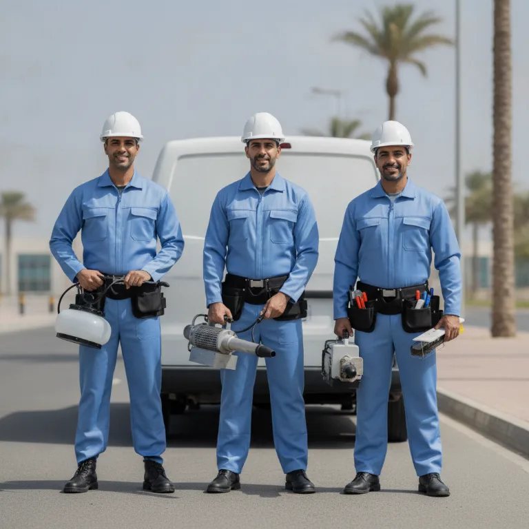 مكافحة الحشرات فريق في جبل علي